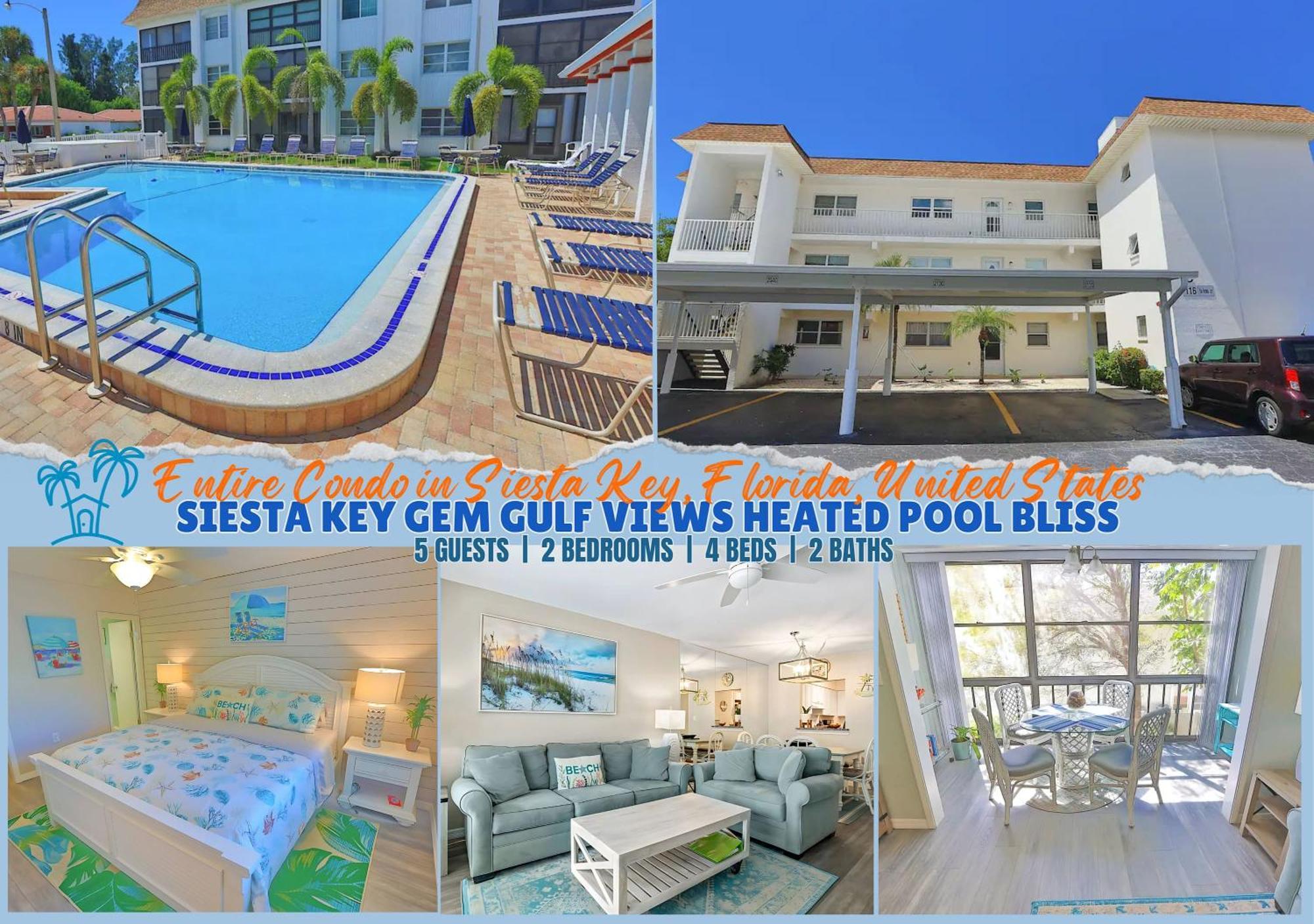 Updated Condo With Pool, Walk To Crescent Beach & Restaurants! Sarasota Esterno foto